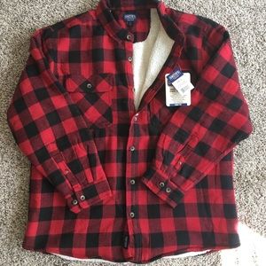 Men’s lined flannel coat